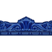 Moldura gotica azul antic