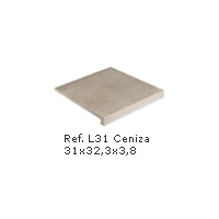 Cuarcita Ceniza Non-Slip Peldano P.